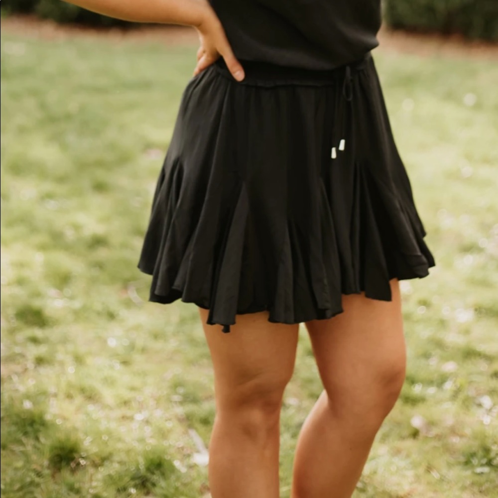 NWOT Black Skirt w/ Shorts